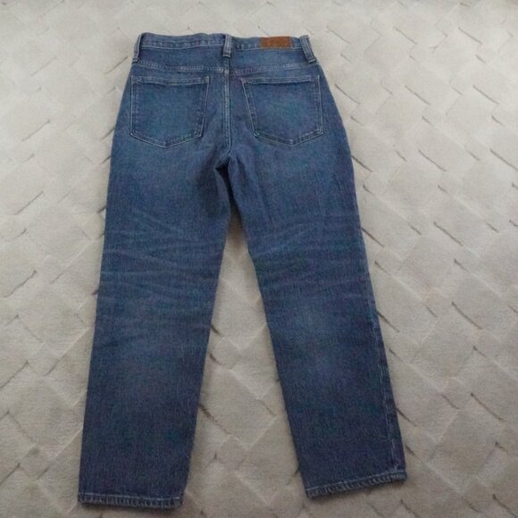 Madewell Classic Straight Leg Jean Womens 27 High Rise Blue Denim - Picture 9 of 10
